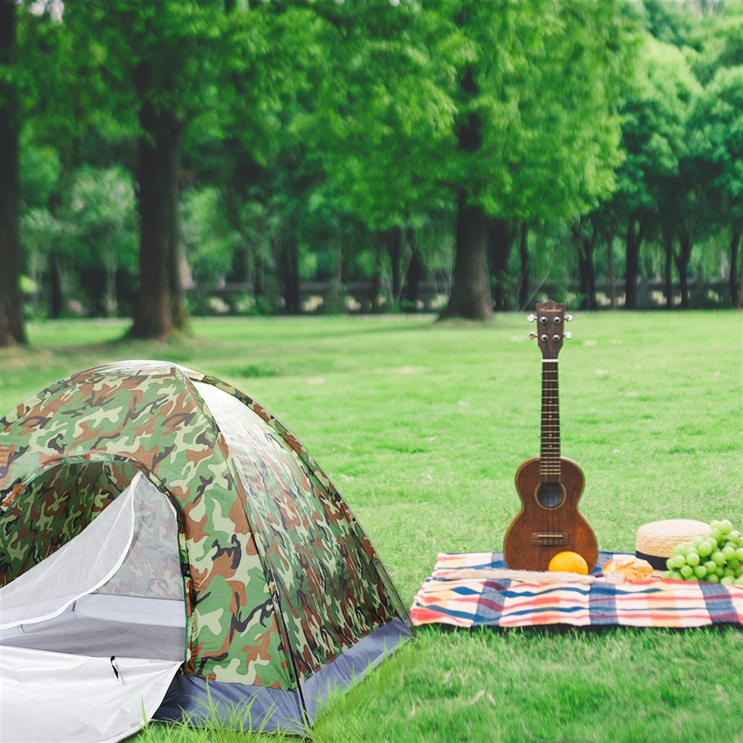 Camping Dome Tent Waterproof UV Proof 180T Polyester