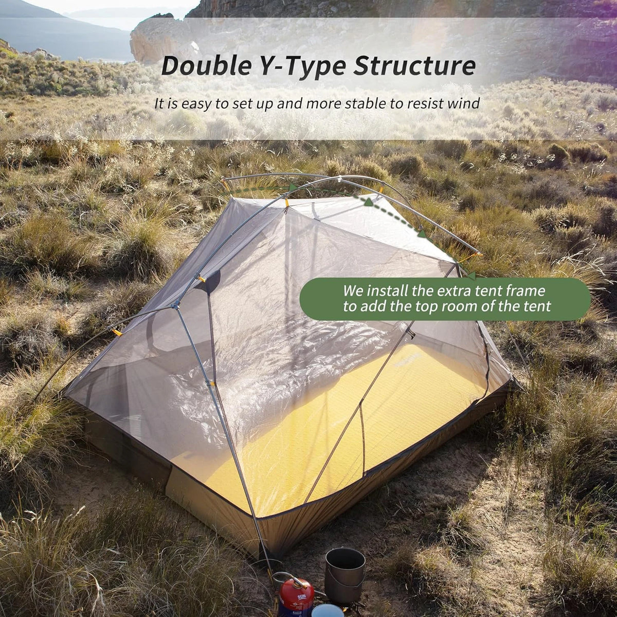 Naturehike Mongar Two Person Waterproof Camping And Hiking Tent