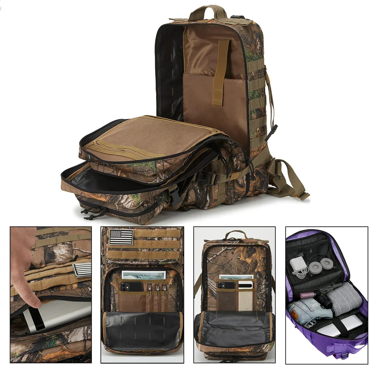 ReFire Gear 45L Hunting Tactical Backpack For Outdoor Camping Hiking
