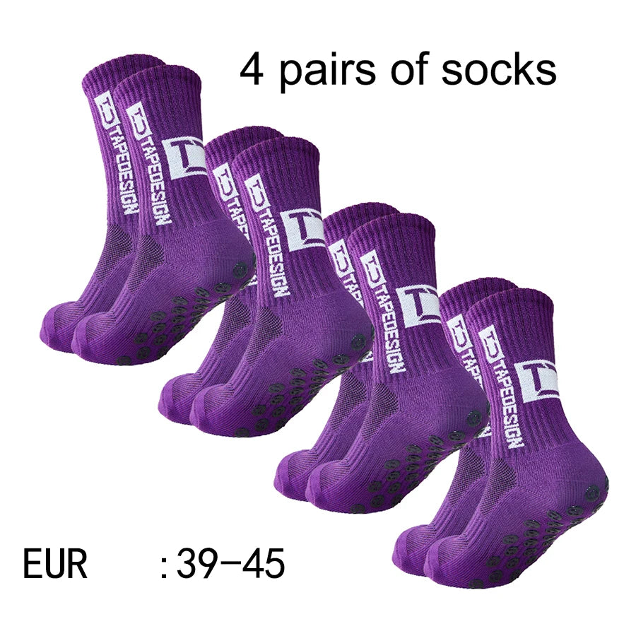 Football Socks Mid Tube Glued for Training and Competition