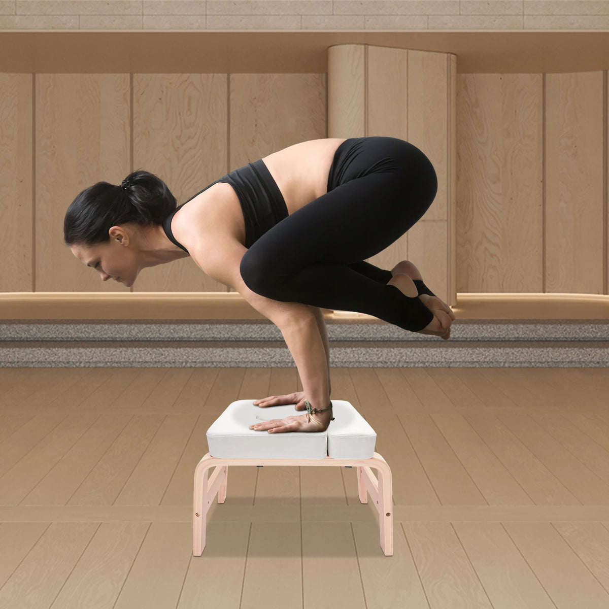 Bymaocar Yoga Headstand Inversion Bench for Balance and Fitness