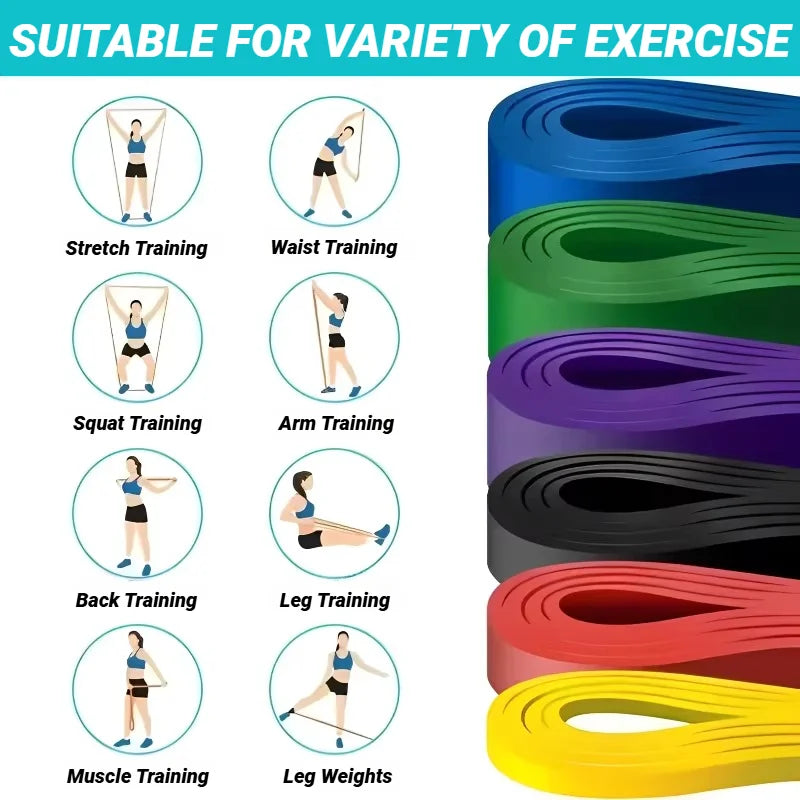 Elastic Resistance Band Set For Full Body Strength Training