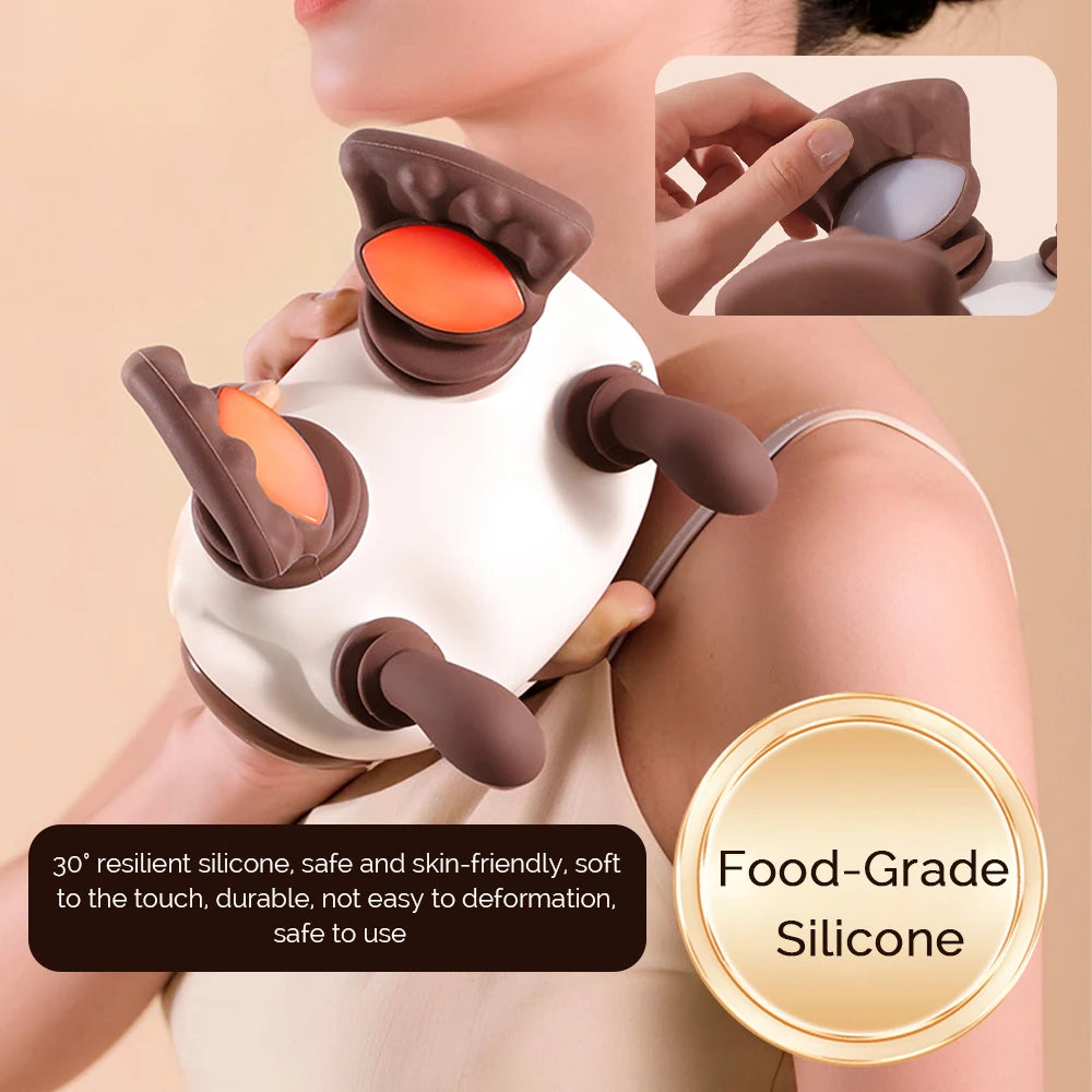 Iebilif Neck Shoulder Massager Shiatsu Kneading Shawl Therapy