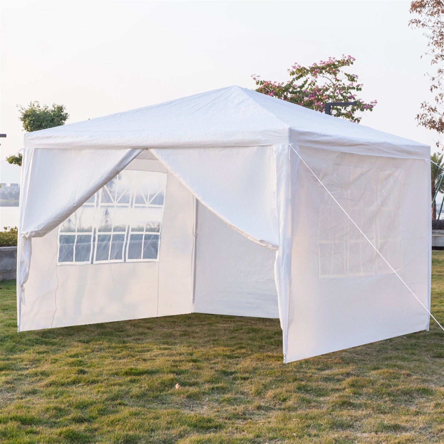 Folding Canopy Tent Tarp Rainproof Multi-function Camping Sunshade Oxford Cloth Waterproof Sun Shelter for Garden Patio