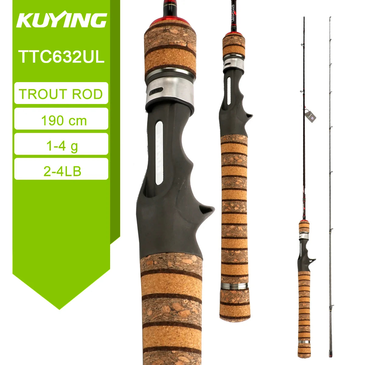 Kuying Teton River Casting Spinning Carbon Fishing Rod