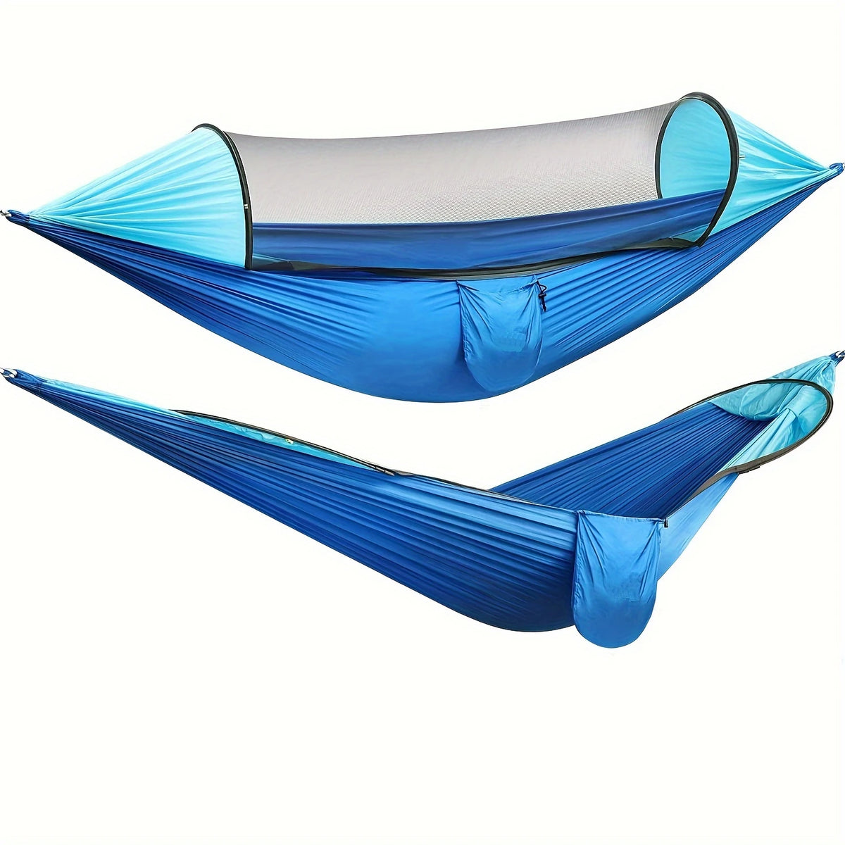 Quick Open Mosquito Net Hammock With Support Rod For Camping
