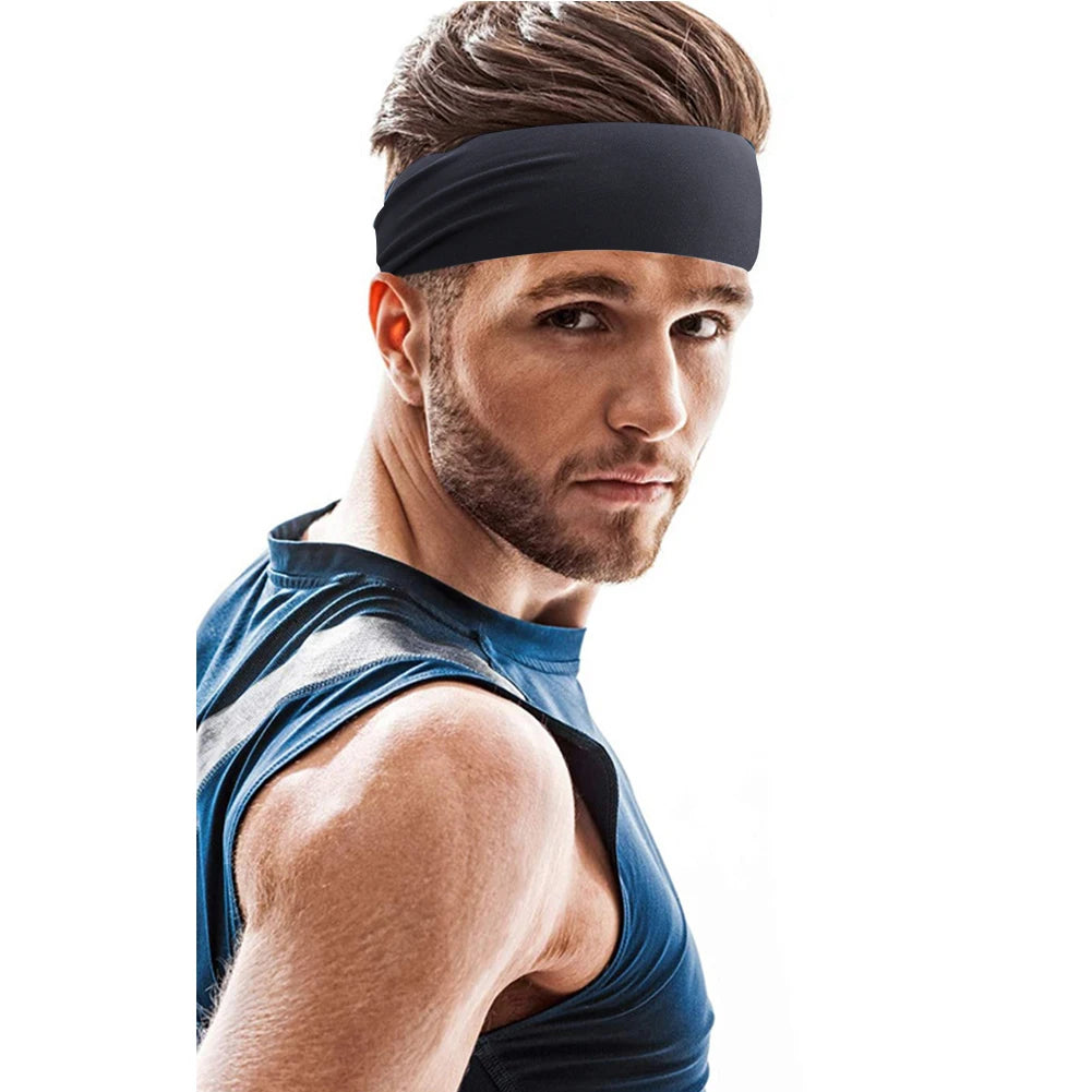 APWIKOGER Sports Headband Sweat Absorbent Elastic Running Band